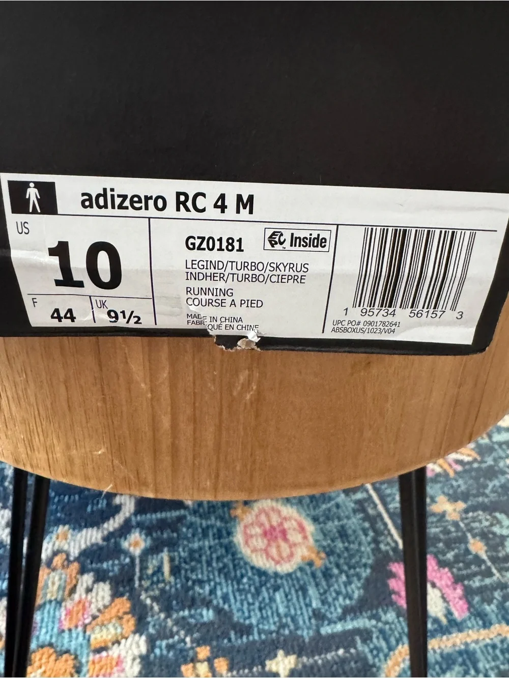 adidas  Adizero RC 4 Navy Blue, Pink & Light Blue Running Sneakers